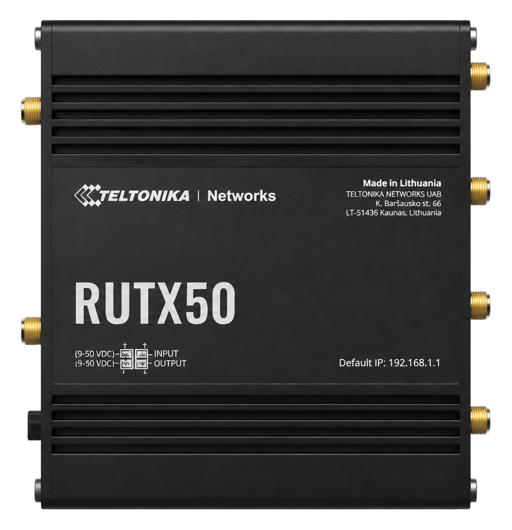Teltonika RUTX50 industrial 5G router supplied by YOT LTD
